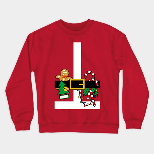 Santa Costume Crewneck Sweatshirt by teevisionshop